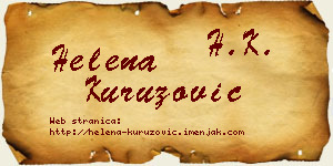 Helena Kuruzović vizit kartica